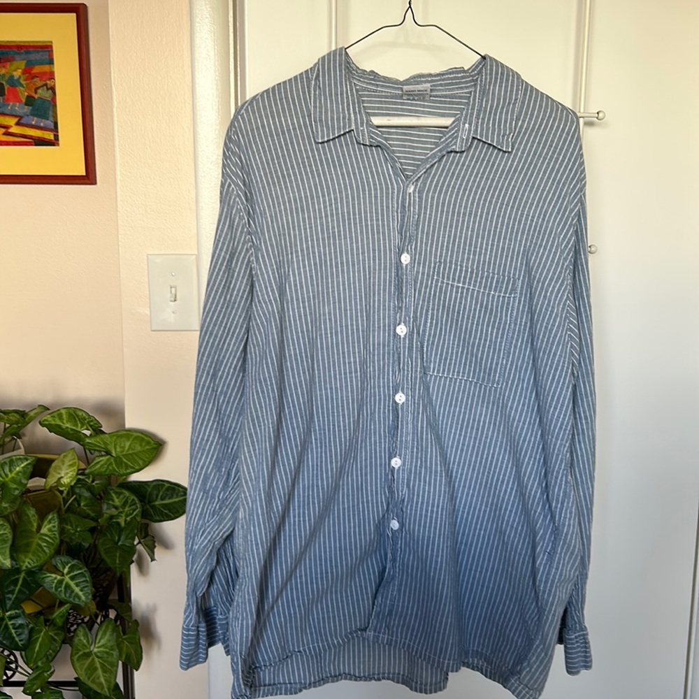Hand-Woven Linen Greek Button-Down